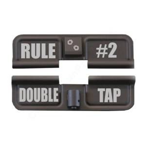 AR-15 Ejection Port Laser Engraved - Rule 2 Double tap
