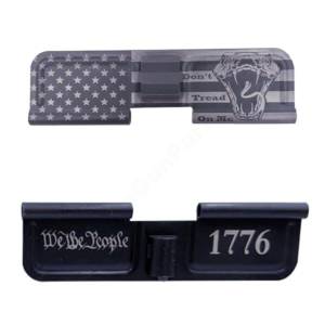 AR-15 Ejection Port Laser Engraved - We the people 1776 flag