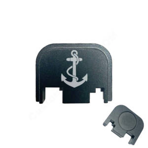 Glock Back Plate Laser Engraved - Navy Anchor