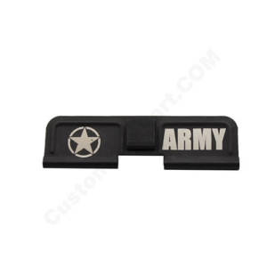 AR-15 Ejection Port Laser Engraved - Army Star