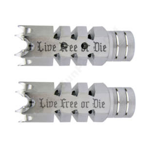 .223/5.56 1/2″X28 Shark Muzzle Brake Stainless Laser - Live Free or Die