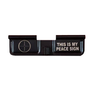 Mil-Spec ejection port cover with high-quality laser engraving on both sides.