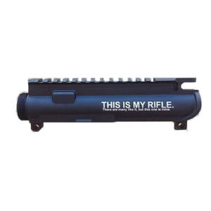 AR-15 UPPER RECEIVER ENGRAVED-This Is My Rifle