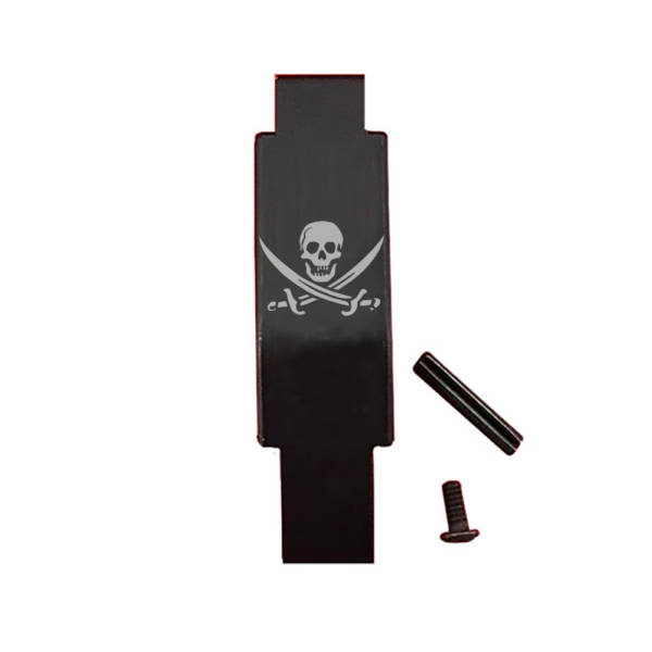 AR-15 Trigger Guard Laser Engraved - Pirate Flag