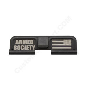 AR-15 Ejection Port Laser Engraved - ARMED SOCIETY US FLAG