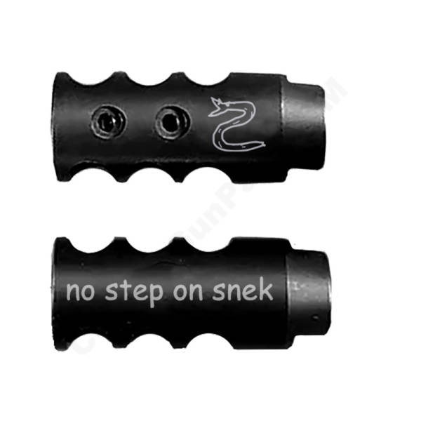 .223/5.56 Competition Muzzle Brake 1/2x28 TPI - No Step on Snek
